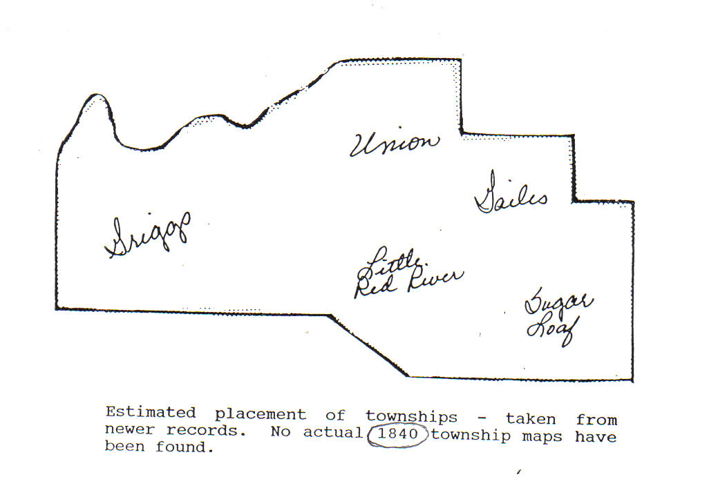 1840 townships of van buren county
