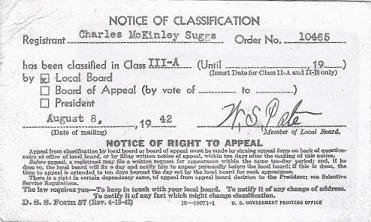 Charles McKinley Suggs Classification