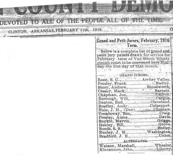 Jury Members 1916