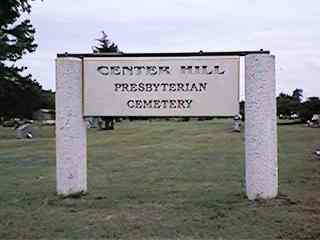 Center Hill Presbyerian Cemetery Sign
