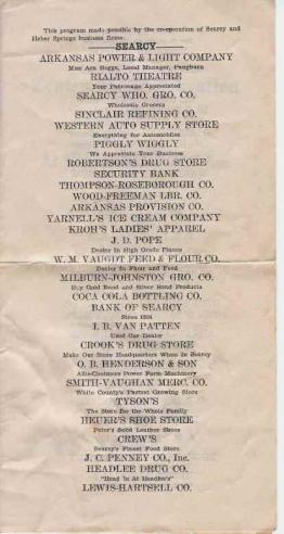 Page three of Pangburn Centennial Celebration "