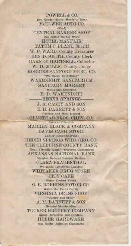 Page four of Pangburn Centennial Celebration "