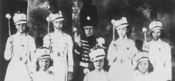 Majorettes in Searcy in about 1938