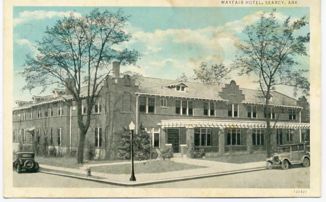 Postcard of the Mayfair Hotel in the late 1930's
