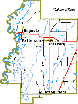 Woodruff County Map