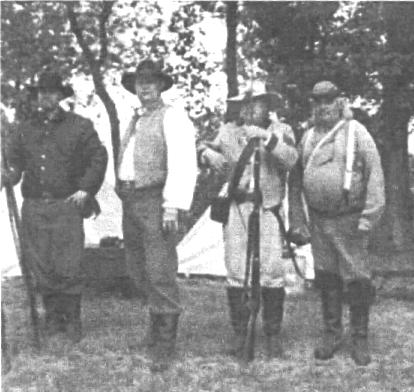 Soldiers with weapons