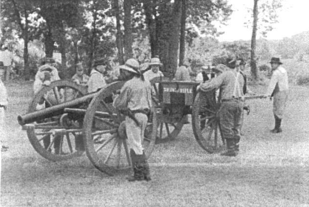 moving cannons on to battlefield