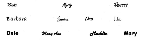 signatures of BB Staff