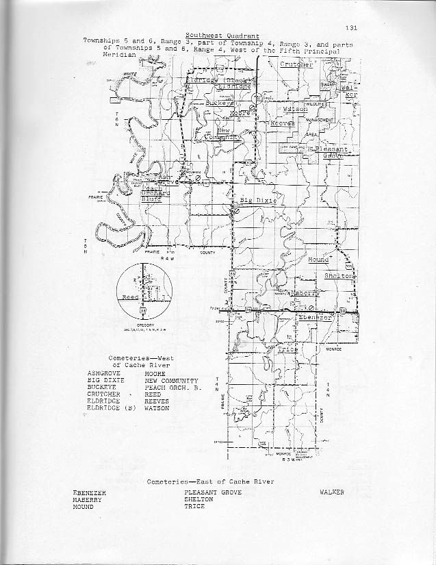Southwest Quadrant including Township 4, 5 and 6